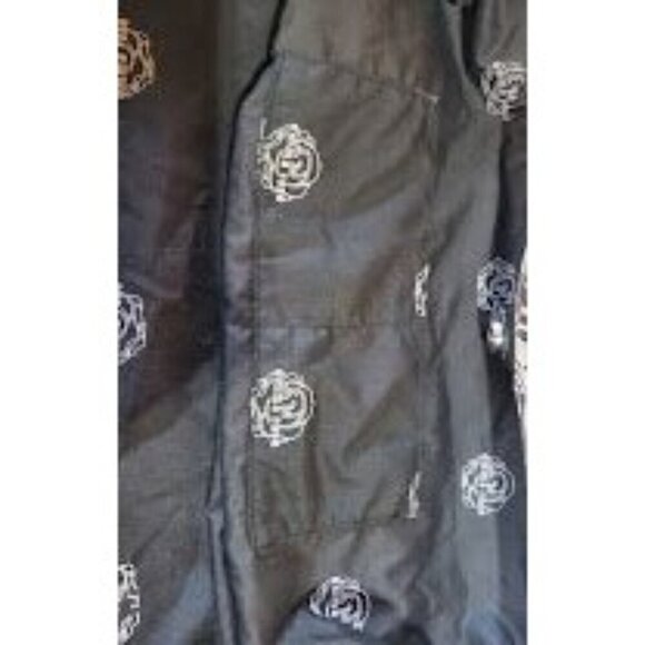 Emma Rose Hobo Bag With Floral Pattern Black & Silvery Taupe Polyester & Polyure - Picture 3 of 6